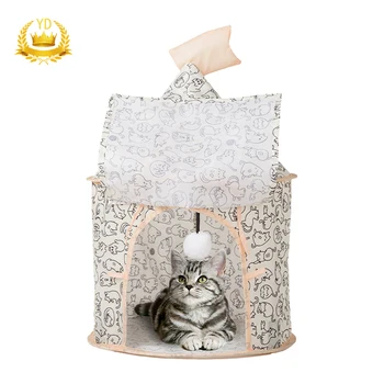 

Cat Toys Cat Tunnel Toy Pop Up Collapsible Cat Cube Kitten Indoor Outdoor Toys Tent Pet Tunnel Toy Foldable Pet YDHS