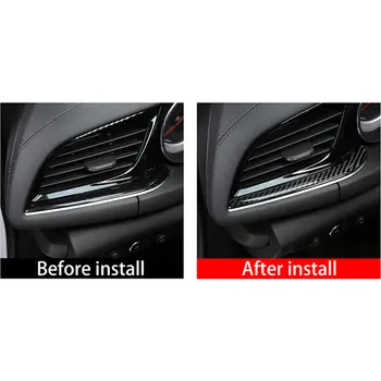 

Real Carbon Fiber 3D Sticker Main driver air conditioning Air outlet Trim InteriorFor Buick Regal 2017-2020 Car Accessories