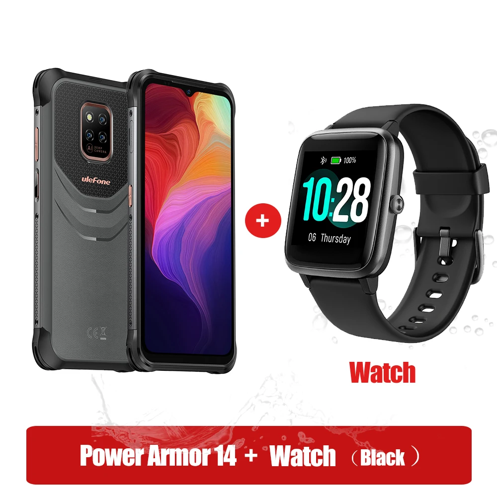 Ulefone Power Armor 14 Rugged Phone 10000mAh Android 11 2.4G/5G WLAN cellphone Global Version NFC Smartphone Wireless charging cheapest cell phone for gaming Android Phones