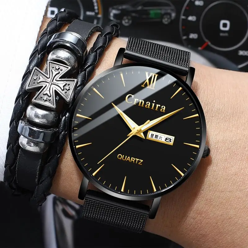 

Relogio Masculino Watches Men Stainless Steel Luxury Military Sport Watch Quartz Wristwatches Saat Reloj Hombre With Calendar