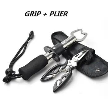 

MeterMall Stainless Steel Straight Handle Fish Controller + Multifunction Lure Pliers Fishing Kit