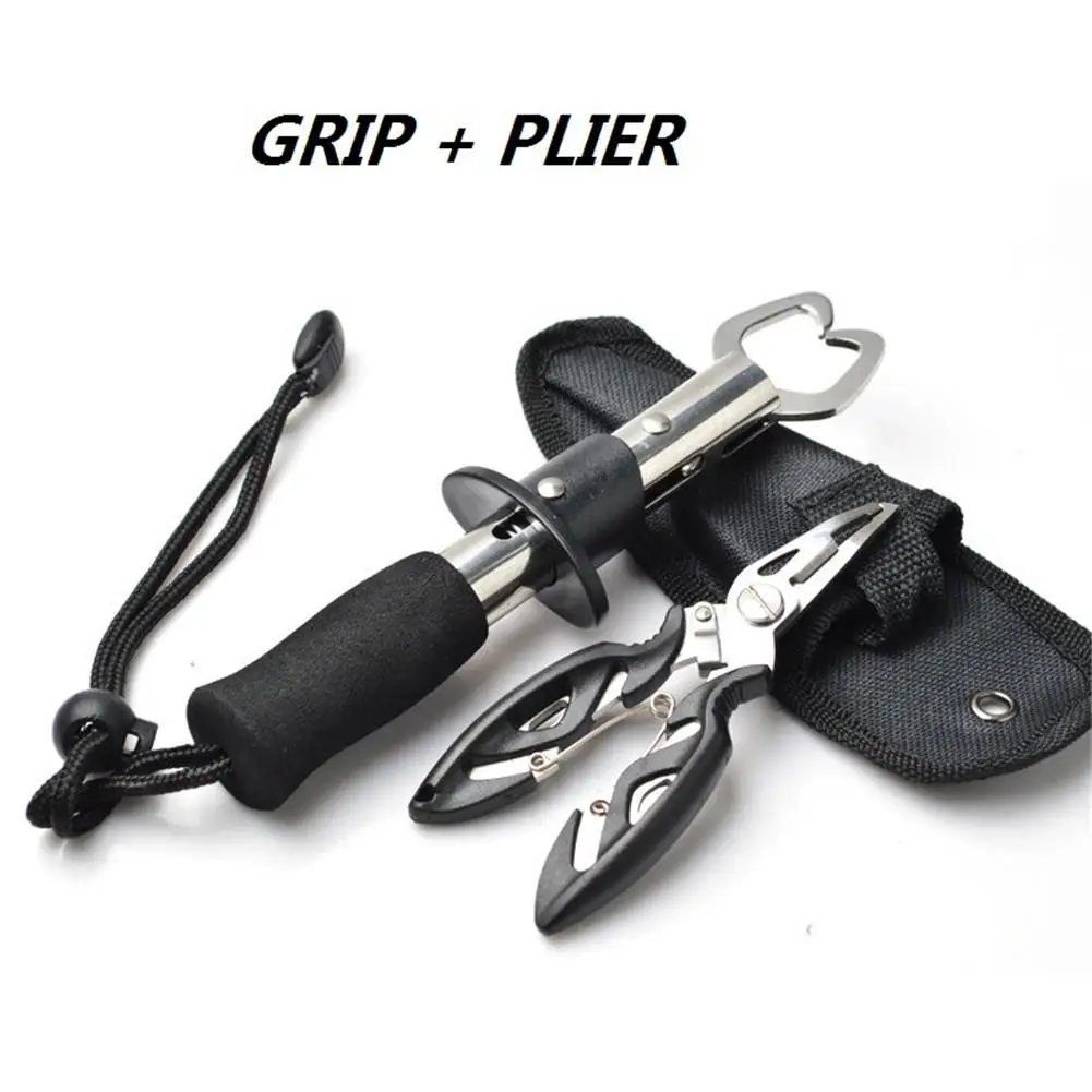 

Stainless Steel Straight Handle Fish Controller + Multifunction Lure Pliers Fishing Kit Practical Durable Tool