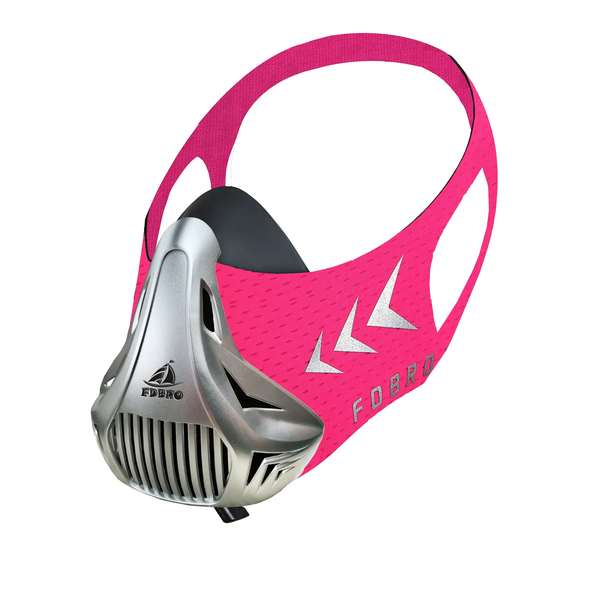 Silver Pink FDBRO спортивные маски для бега, спортивные маски для тренировок, тренажерного зала, тренировок, велоспорта, высокой высоты, спортивные маски 2,0 - Цвет: Silver Pink