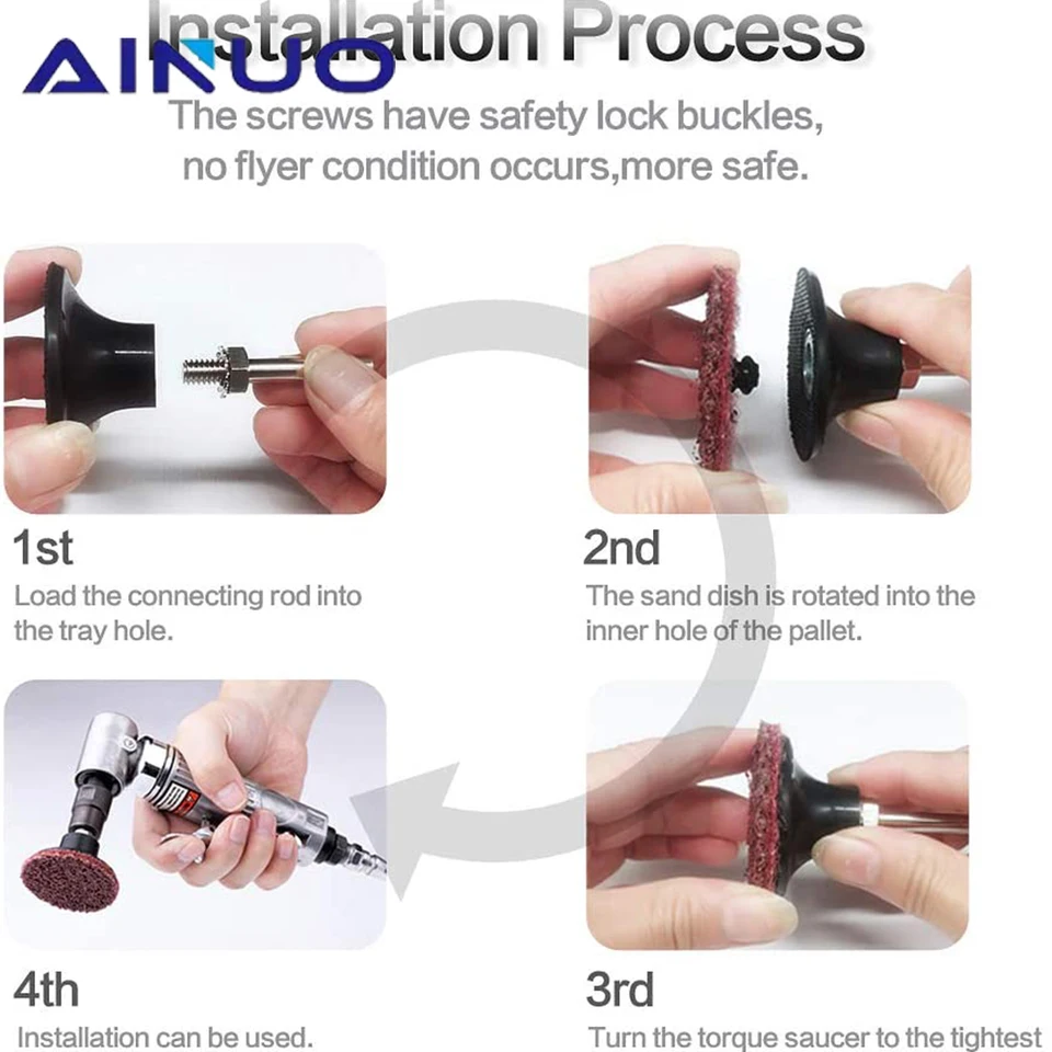 25 Dischi Abrasivi A Cambio Rapido 75mm Grana 80 - Per Levigatura, Lucidatura E Rimozione Vernice - Foto 10