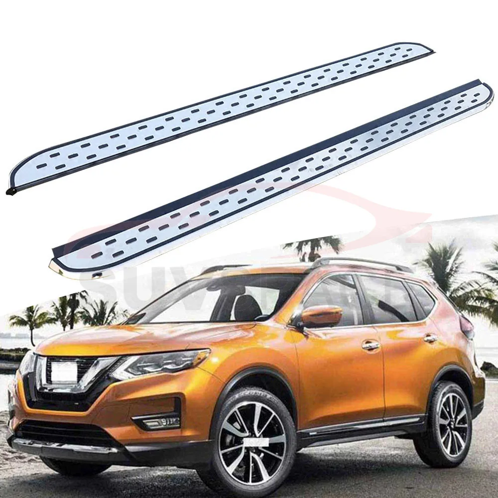 Боковой шаг Подходит для Nissan Rouge- Беговая доска nerf бар 2 шт. левый и правый алюминиевый боковой шаг боковая педаль