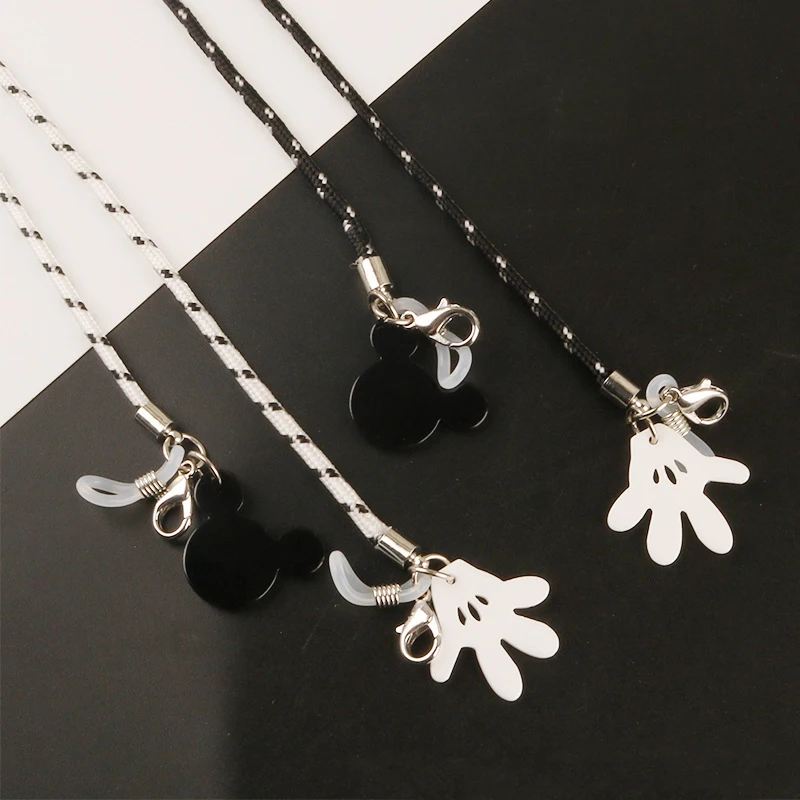 Face Mask Chain For Children Funny Cotton Glasses Lanyard Necklace Hangs Mouse Eyewear Chain Sunglasses Cord Jewelry Accessories