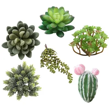 

6PCS Fake Succulent Decorative Realistic Artificial Succulent Artificial Plant
