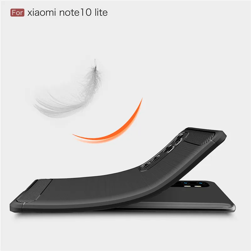 Мягкий чехол из углеродного волокна для Xiaomi Mi Note 10 Lite 9 9T 8 SE Mix 2S бампер телефона Pro
