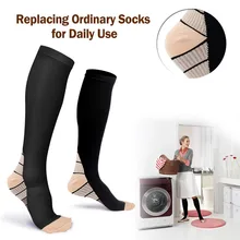 Компрессионные носки для мужчин и женщин лучшие Градуированные спортивные подходят для на открытом воздухе езда на велосипеде бег спортивные носки для ног 30AG21