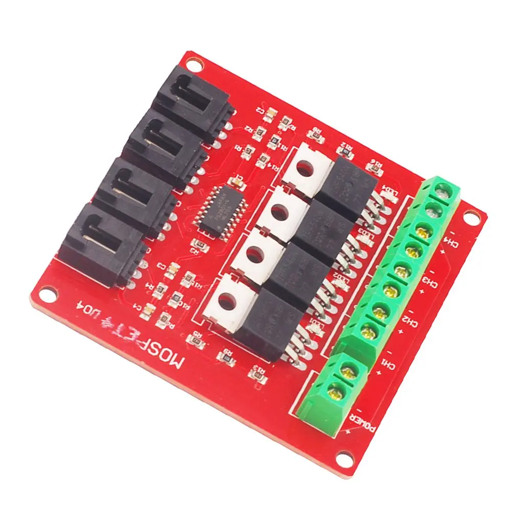 Электронный строительный блок четырехходовой переключатель MOSFET переключатель макетная плата IRF540 изолированный модуль питания