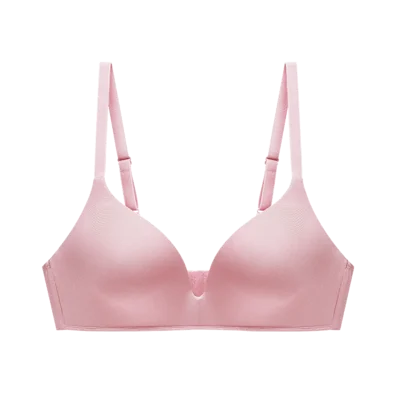 pink no panties Сексуальный прозрачный бюстгальтер, глубокий v-образный вырез, бесшовное нижнее белье для девушек, тонкий хлопок, пуш-ап, бюстгальтер, розовый, бюстгальтеры для женщин, бюстгальтер, топ, телесный, беспроводной - Цвет: pink no panties