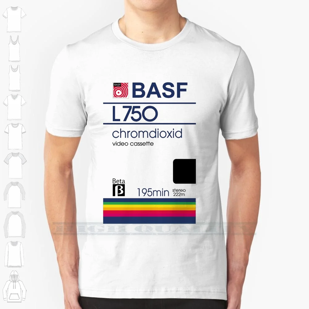 Chromdioxid Custom Design Print Per Uomo Donna Cotton New Cool Tee T Shirt Big Size 6Xl Basf Vhs Betamax