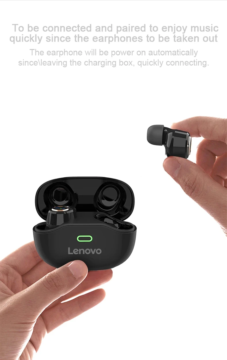 Lenovo X18 TWS Earphone Wireless Bluetooth 5.0 Super Light Earplug Long battery Touch Keys Headset Sweatproof Sports Earbuds (4)
