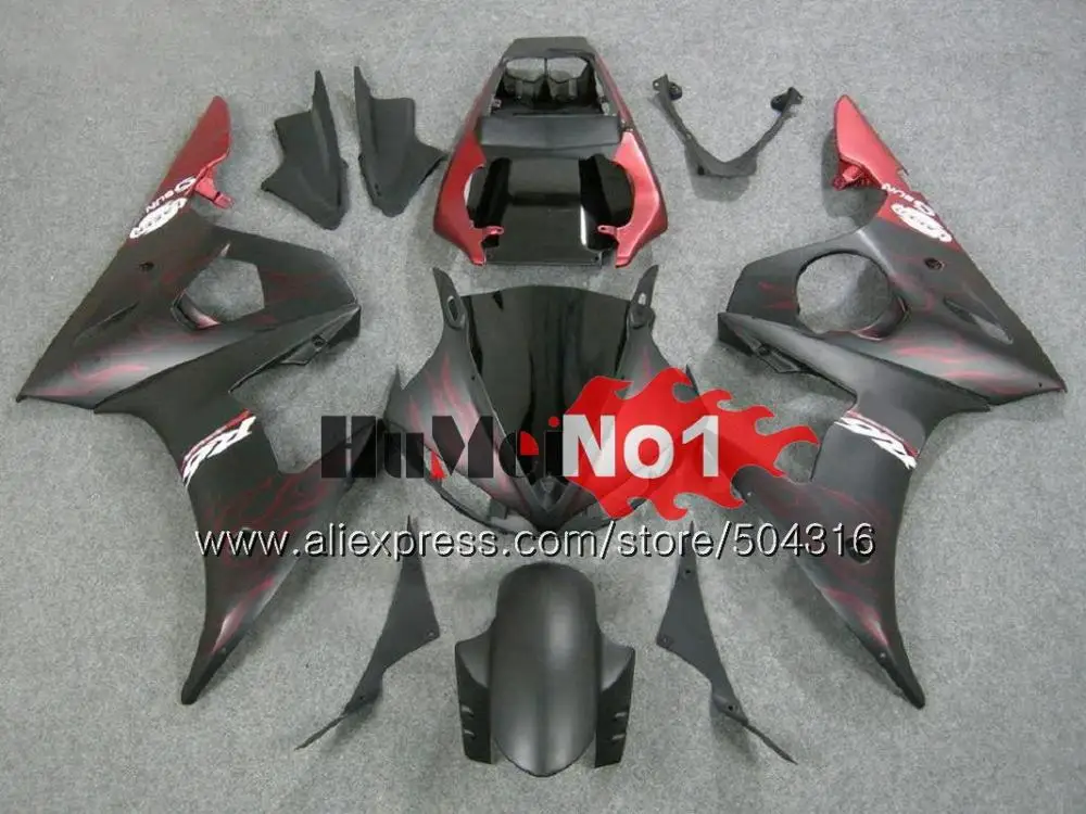 Корпус для YAMAHA YZF600 YZF R6 600CC YZF 600 R 6 CC 5MC. 13 YZF-600 YZF-R6 2003 2004 2005 YZFR6 03 04 05 синие белые обтекатели - Цвет: No. 28 Matte color