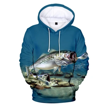 

Novelty design fish 3D print hoodie Sweatshirts for Men/Women Harajuku Long Sleeve autumn warm Plus Size 3D cool fashion coats