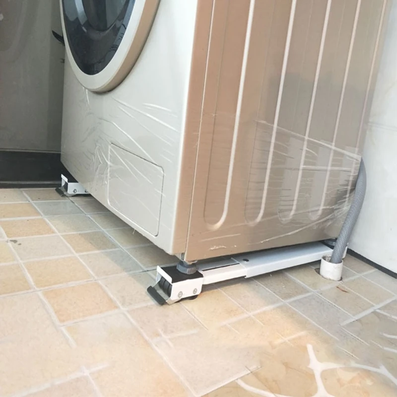 New 2 Pcs Drum Washing Machine Refrigerator Mobile Base Stand Bracket Multi Function