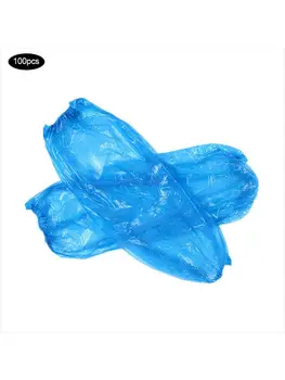 

100 Pcs/Pack Disposable Oversleeve Waterproof Dustproof Arm Covers Elastic Band Antifouling Protector Household Clean Kitchen