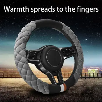 

Car Steering Wheel Cover Plush Soft Breathable For Auto Car Truck SUV Jeep