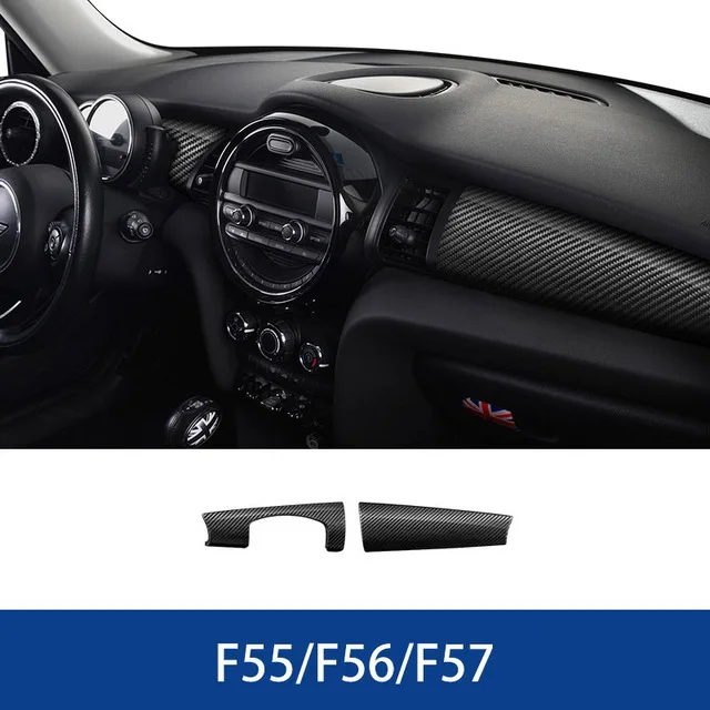Защитная крышка из углеродного волокна для MINI Cooper F54 F55 F56 F57 F60 автомобильные аксессуары интерьерный декоративный автомобильный стикер автоклеи - Название цвета: carbon fiber-10