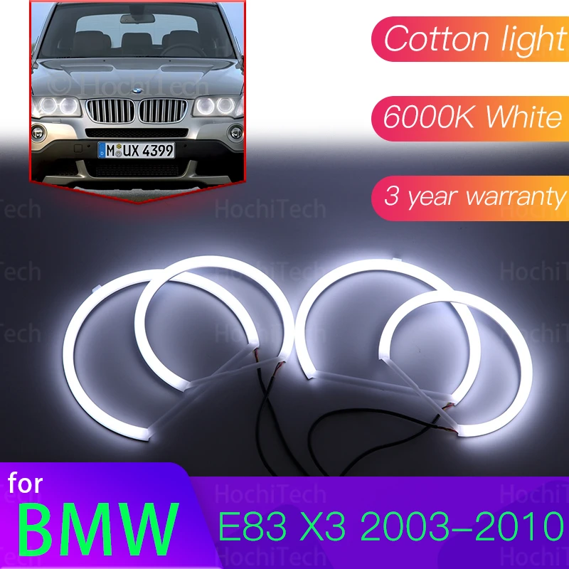 

Angel Eyes Kit 6000L Cotton White Halo Ring Light for BMW E83 X3 2003-2010