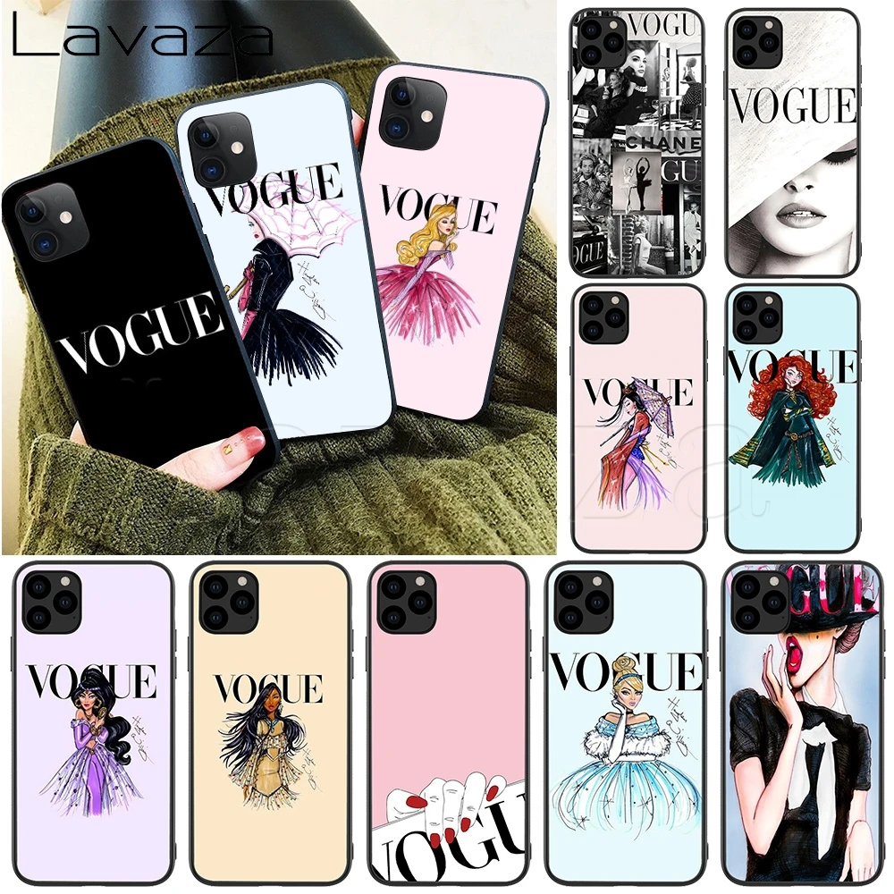 Мягкий силиконовый чехол Lavaza Vogue Girl для iPhone 12 Mini 11 Pro XS Max XR X 8 7 6 6S Plus 5 5S SE|Бамперы| |