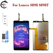 5," ЖК-дисплей для lenovo S898 S898T S898T+ ЖК-дисплей сенсорный датчик дигитайзер сборка S898 S 898 полный дисплей Замена