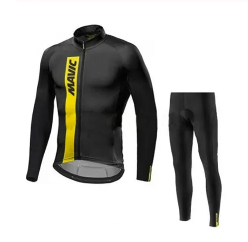 Long Jersey Suit Весенняя одежда для велоспорта Ropa Ciclismo Hombre MTB с длинным рукавом Pro Team Mavic, комплект из Джерси для велоспорта, мужской костюм для триатлона - Цвет: Long Jersey Suit