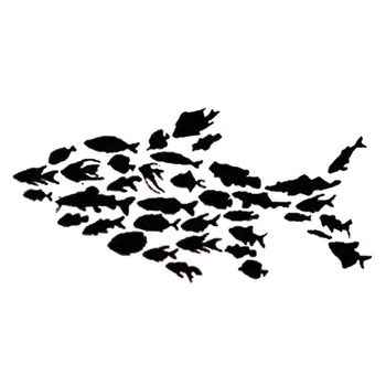 

18*8.8cm Fishing Pattern Fish Vinyl Decal Sticker Lake Life Sailing Boating Ocean Vinyl Decals