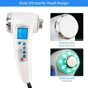 

Ultrasonic Massage Photon Led Light Skin Care Rejuvenation Therapy Machine Double-Head Iontophoresis Cleansing Instrument