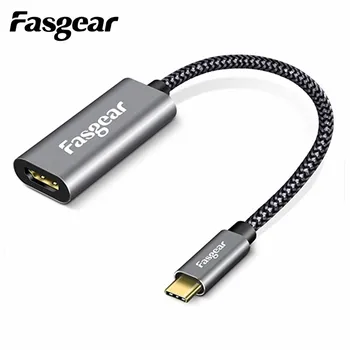

Fasgear USB C to HDMI Cable 4K 60Hz Type C HDMI for MacBook Galaxy S10 Huawei Mate 10 Pro 20 P30 iPad USB-C HDMI Adapter