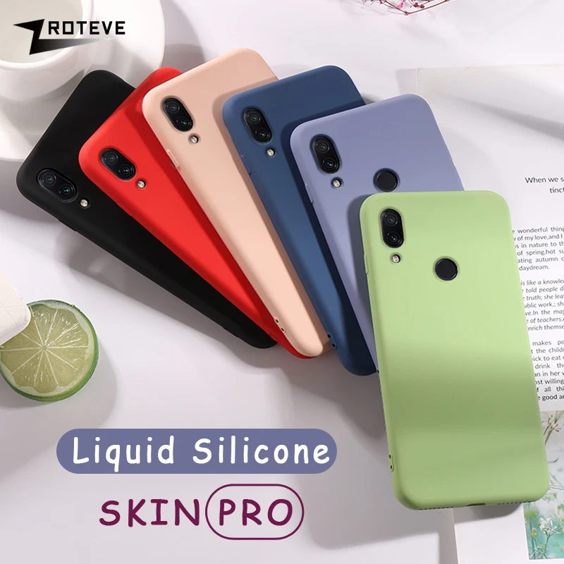 

Cases For Redmi Note 7 Case ZROTEVE Candy Colors Cover Soft Liquid Silicone Case For Xiaomi Redmi Note7 Note 7 Pro Cover Fudna