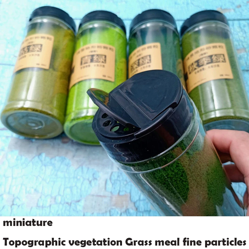 Miniature model 500ml Topographic Sponge Particles vegetation Lawn grass powder Sand Table Landscape Materials | Игрушки и хобби
