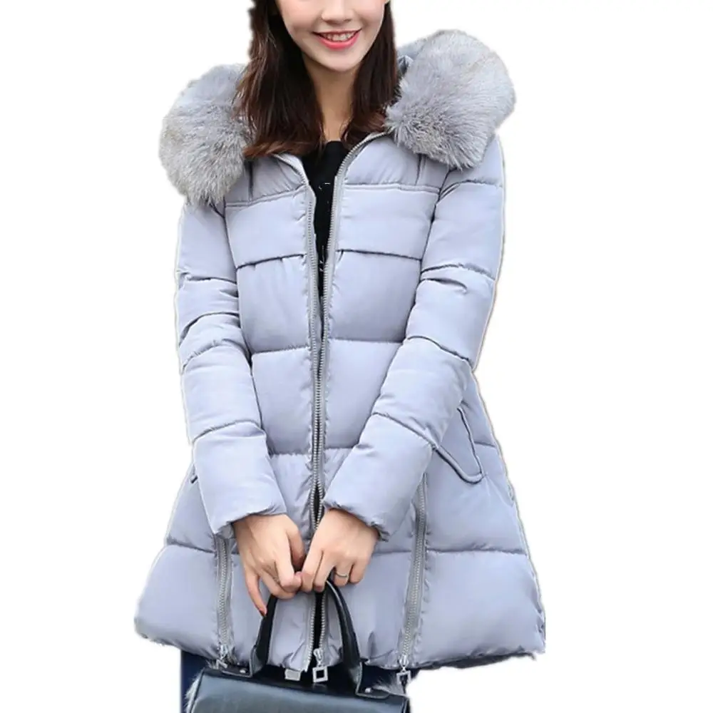 Lisa Colly размера плюс 7XL зимняя женская парка с капюшоном теплая куртка Новая модная женская длинная тонкая куртка - Цвет: Серый