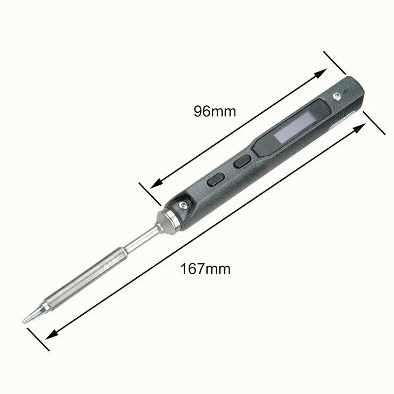 US $52.73 TS100 65W with Solder Tips Mini Digital Soldering Iron Kit Digital LCD Programable Display Adjustable Temperature