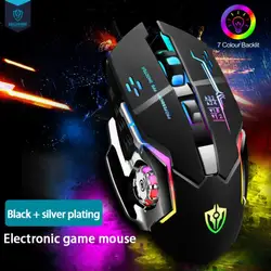 Souris optique professionnelle à câble USB, 3200dpi, 6 boutons, pour PC, ordinateur de bureau et portable, accessoire de jeu, livraison directe 