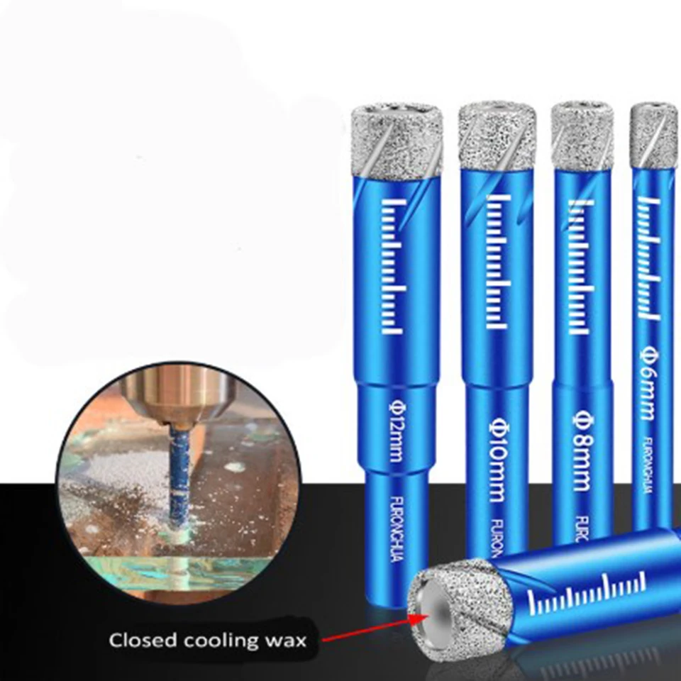 5-16mm Diamond Dry Drill Bit Holesaw For Porcelain Granite Tile Ceramics Marble