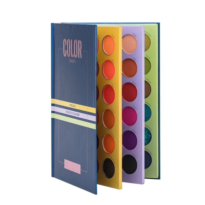 Beauty Glazed 60/72 Color Three-layer Book Style Make Up Cosmetic Highlight Eyeshadow Palette Matte Pearlescent Eye Shadow TSLM1