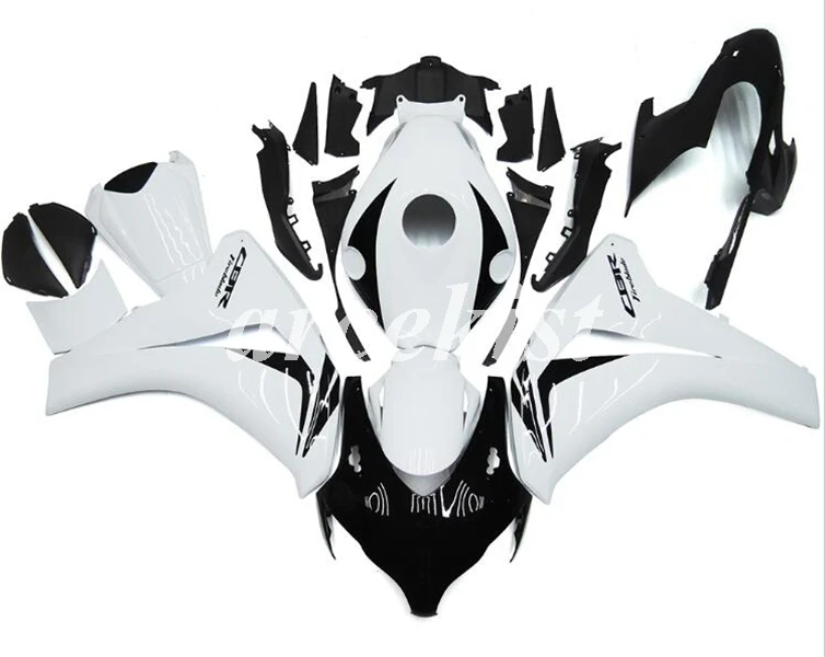 ABS инъекции мотоцикл обтекатели комплект Подходит для Honda CBR1000RR 2008 2009 2010 2011 1000RR 08 09 10 11 женский костюм из двух вещей черно-белый