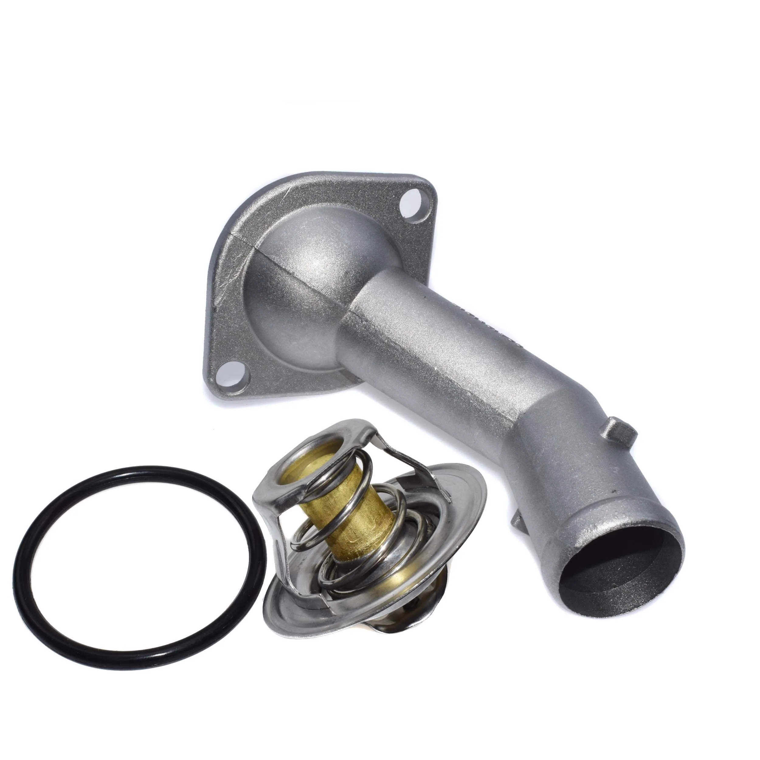 SMILING WAY# Coolant Thermostat+ Housing+ Seal For VW Golf Jetta Passat Beetle Cabrio Caddy Polo, Audi TT A4& Quattro - Цвет: Aluminum Kit