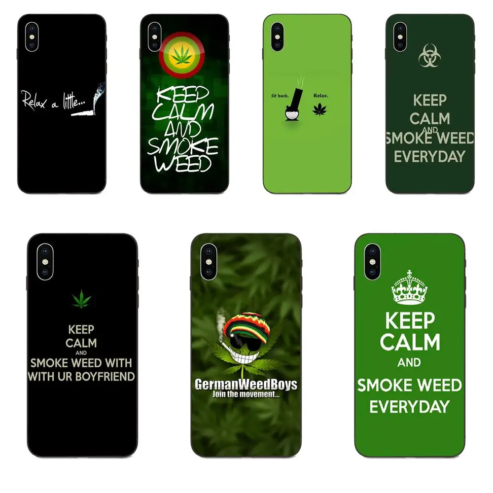 Soft Cover Case For Galaxy C5 C7 J1 J2 J3 J330 J5 J6 J7 J730 M20 M30 Ace Core Max Mini Plus Prime Pro Relax A Little Smoke Weed | Мобильные