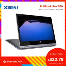 XIDU ноутбук PhilBook Pro 11,6 ''планшет окно 10 ноутбук 128 Гб SSD планшет 2K острый ips сенсорный ультрабук ПК ноутбук планшет(China)