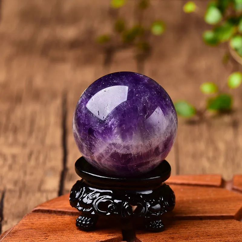 Amethyst-Ball Globe Souvenirs Polished Healing-Stone Collect Gift Natural-Dream Home-Decoration