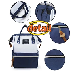 Sac à dos de couleur contrastée pour maman, sac mère et bébé, nouvelle collection 