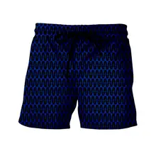 LGB мужские шорты с принтами летние Повседневное шнурок дышащие прямые брюки карго Шорты высокое качество мужской с эластичной резинкой на талии шорты мужские ABC