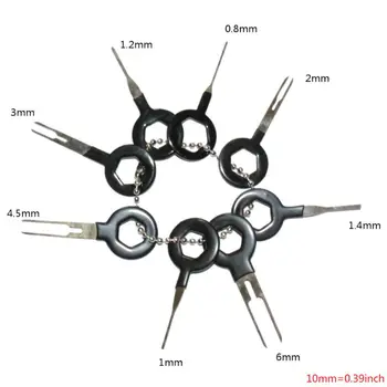 

8Pcs Car Terminal Removal Tool Kit Wire connector Pin Release Extractor Puller Needle Remove Tool
