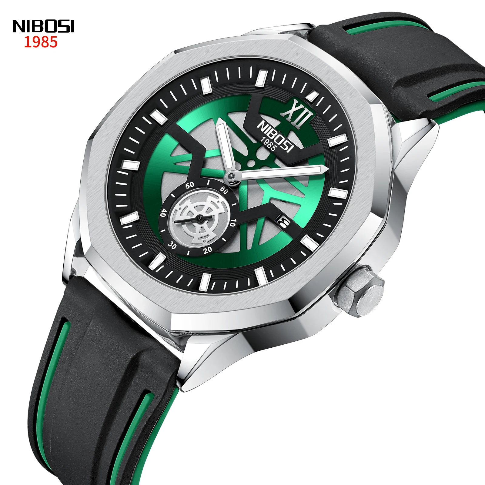 New Relogio NIBOSI Casual Sport Watch for Men Top Brand Luxury Military Leather Watch Man Clock Fashion Chronograph Wristwatch 