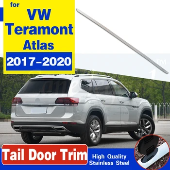 

For Volkswagen VW Teramont Atlas 2017-2020 Stainless Steel Rear Door Trunk Lid Strip Trims Tail Gate Cover Car Molding Accessory