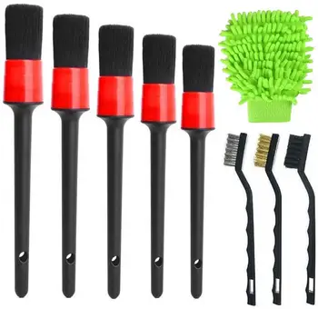 

GloryStar Car Detailing Brush Set Car Wash Tools Auto Detail Brush Kit for Car Motorcycle Cleaning