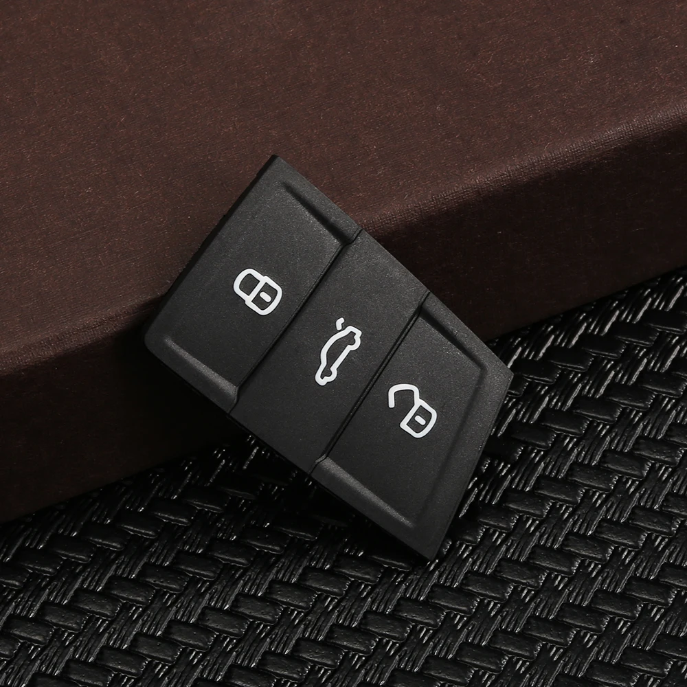 3 Buttons Remote auto Rubber Car Key Pad For VW Golf 7 4 5 Mk7 For Skoda Octavia A7 Polo Seat Leon Altea Ibiza Part