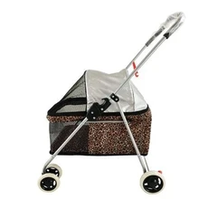 Коляска для домашних животных, коляска для кошек, светильник для собак, портативный складной маленький плюшевый уличный дорожный автомобиль для домашних животных